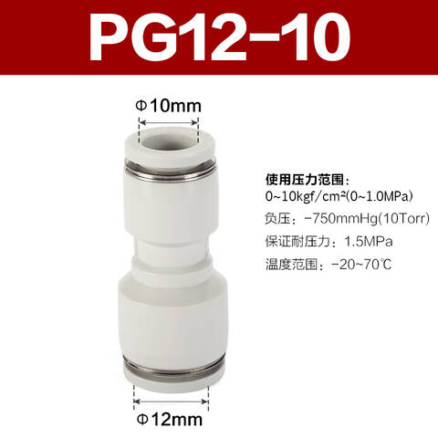 Airtac/亚德客 变径直通 PG12-10