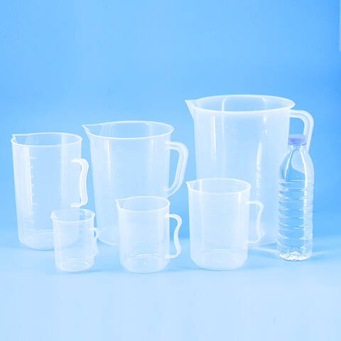 ICEY/冰禹BYrl-198系列实验室塑料刻度杯 1L 11×10.3×14.2cm