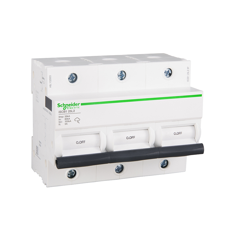施耐德 iSCB T1类电涌保护器专用后备保护装置 iSCB1 25L1 3P