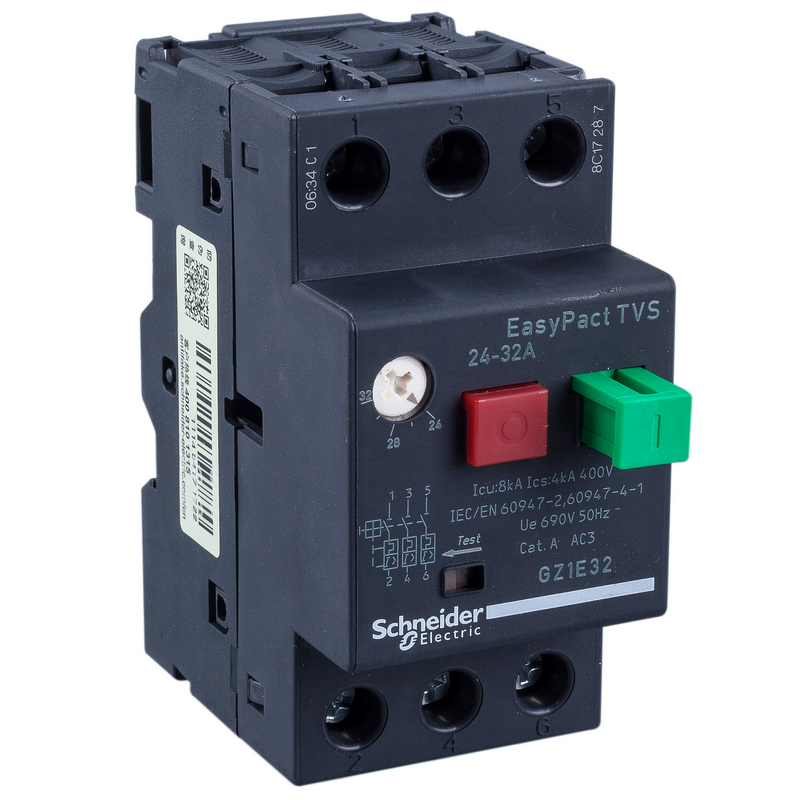 施耐德 GZ1E 电动机保护断路器 GZ1E06N 1.0-1.6A