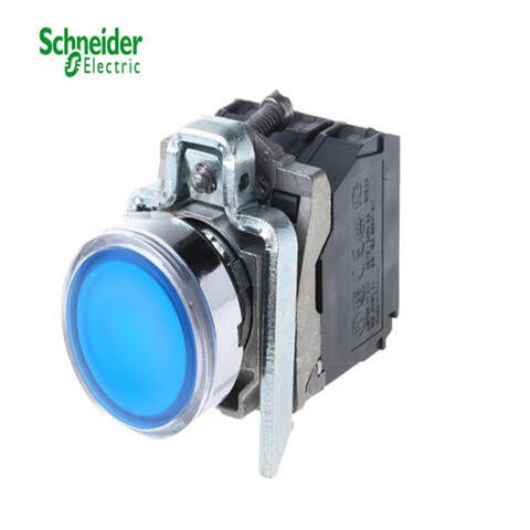 SCHNEIDER/施耐德电气 按钮 金属按钮 XB4-BW34B5 ZB4BW343+ZB4BW0B15