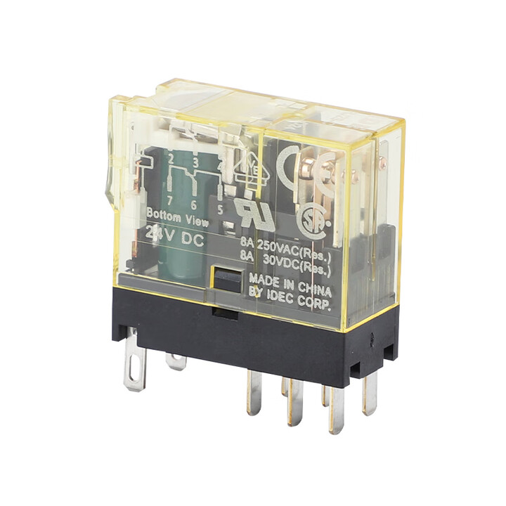 IDEC/和泉 中间继电器 RJ2S-CL-D24,DC24V/8A/2NO/2NC