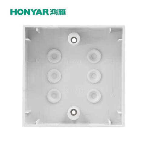 HONYAR/鸿雁 接线盒 明装86接线盒 86HM33 明装