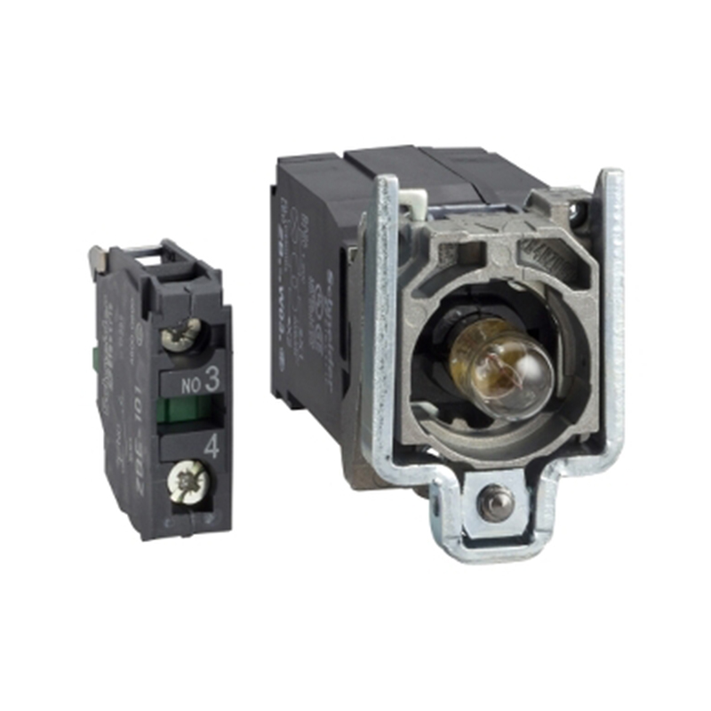 施耐德 XB4系列 基座+白炽灯 ZB4-BW031