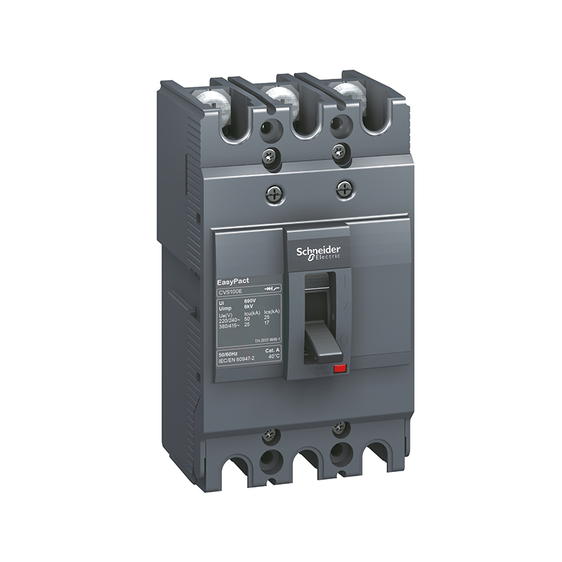 施耐德 CVS交流塑壳配电保护断路器 CVS100E TM80D 3P3D(3P)插入式