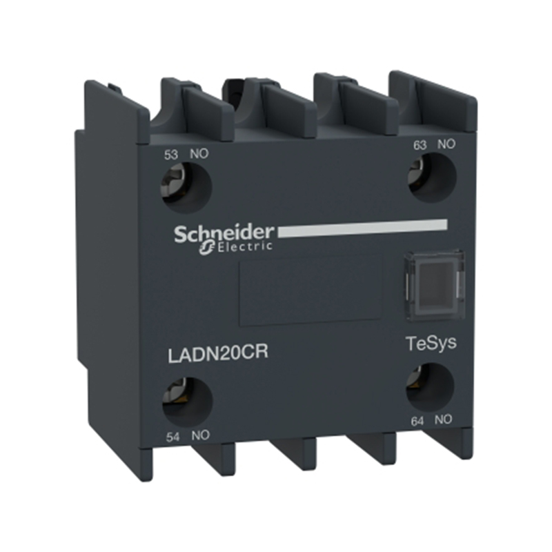 施耐德 国产TeSys D LAD辅助触点 TeSys Deca 辅助模块,2NO+0NC,高可靠 17V 1mA