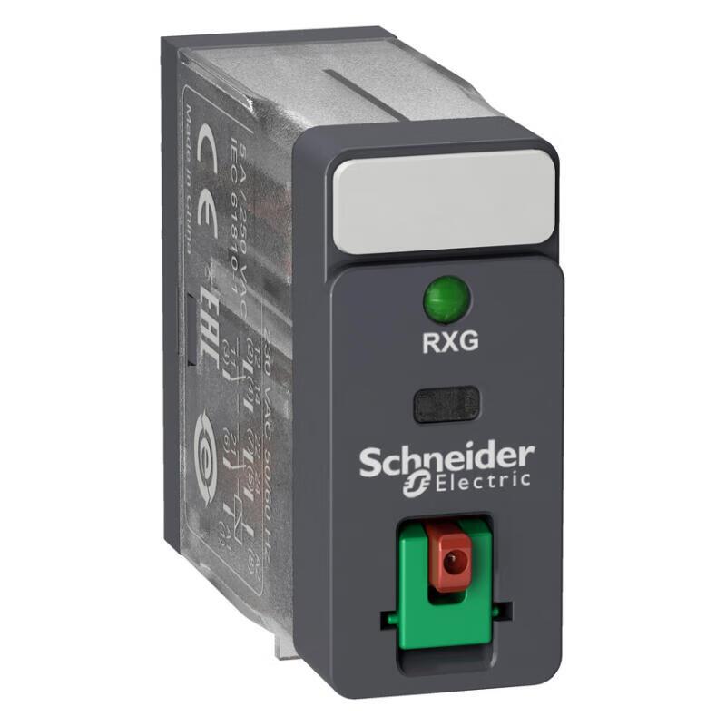 施耐德 RXG接口型中间继电器-带LED RXG22P7
