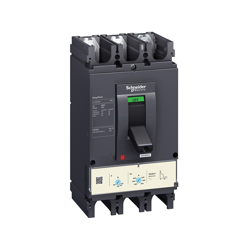 施耐德 CVS交直流塑壳配电保护断路器 CVS630F TM500D 3P3D(3P)固定式前接线