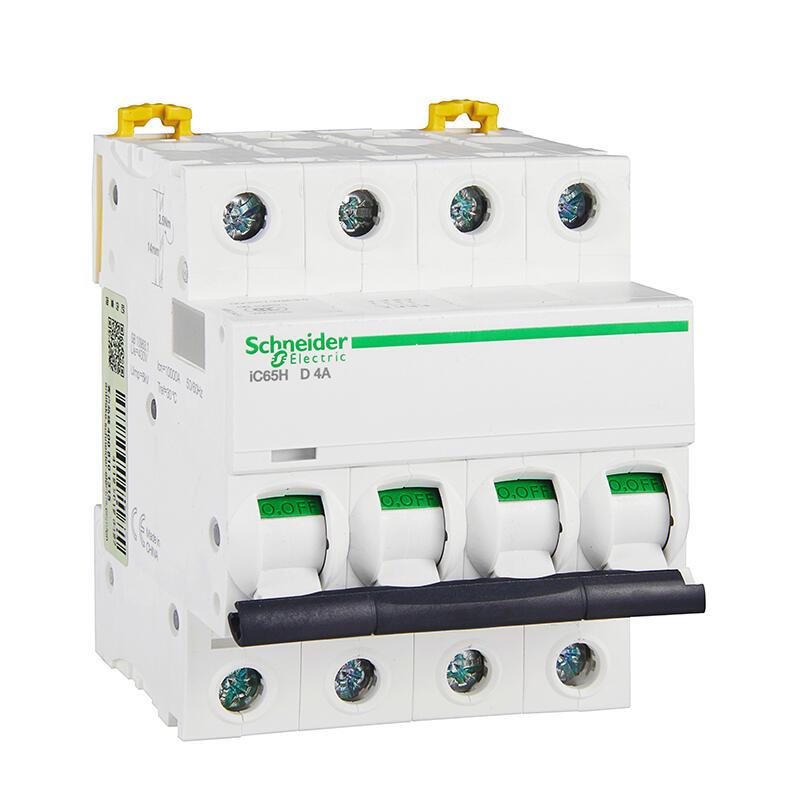 施耐德 iC65 微型断路器 IC65H 4P D8A