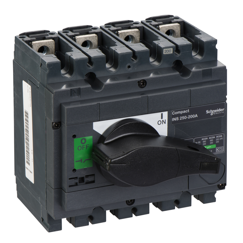 施耐德 INS负荷开关 INS250 200A 4P