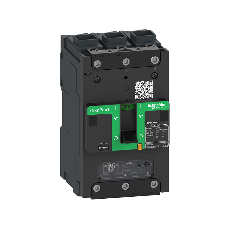 施耐德 NSXm H 塑壳配电保护EverLink NSX100M H TM100D 3P 固定式 EVERLINK连接器 (新)
