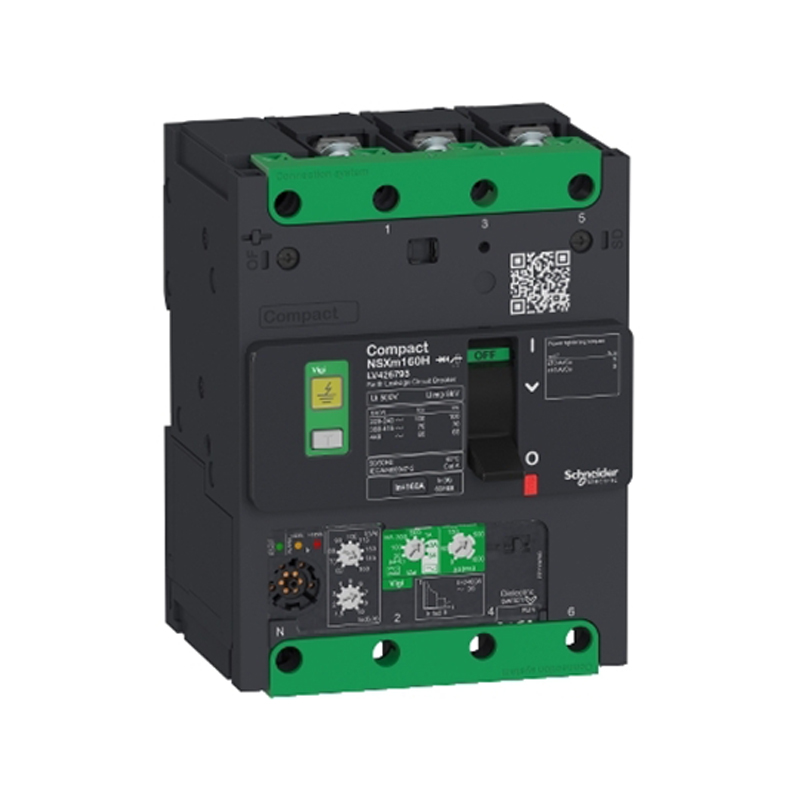 施耐德 NSXm 一体式塑壳漏电保护断路器 NSXm 50kA Vigi 160A 3P busbar