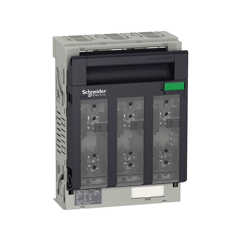 施耐德 Fupact ISFT熔断器式隔离开关 ISFT400 3P 固定式板前接线 M10端子接线