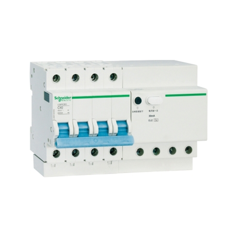 施耐德 LS8 微型漏电保护断路器 LS8 漏电保护断路器 D曲线 16A 4.5KA 4P 30MA A类