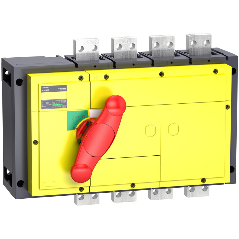 施耐德 INS 负荷隔离开关 Interpact INS1600 4极 带红色手柄