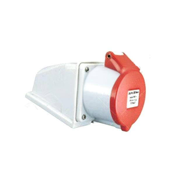 WEIPU/威浦 插座  明装插座 WP-16A/5P/400V/50~60Hz/IP44 红色 电缆入口 顶部一个开口 底部一个闭合 6623
