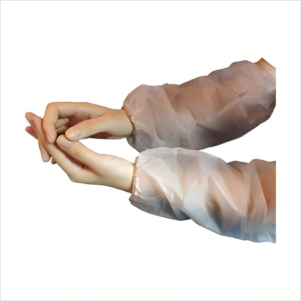 安赛瑞均码PVC磨砂防水袖套10副/包11321