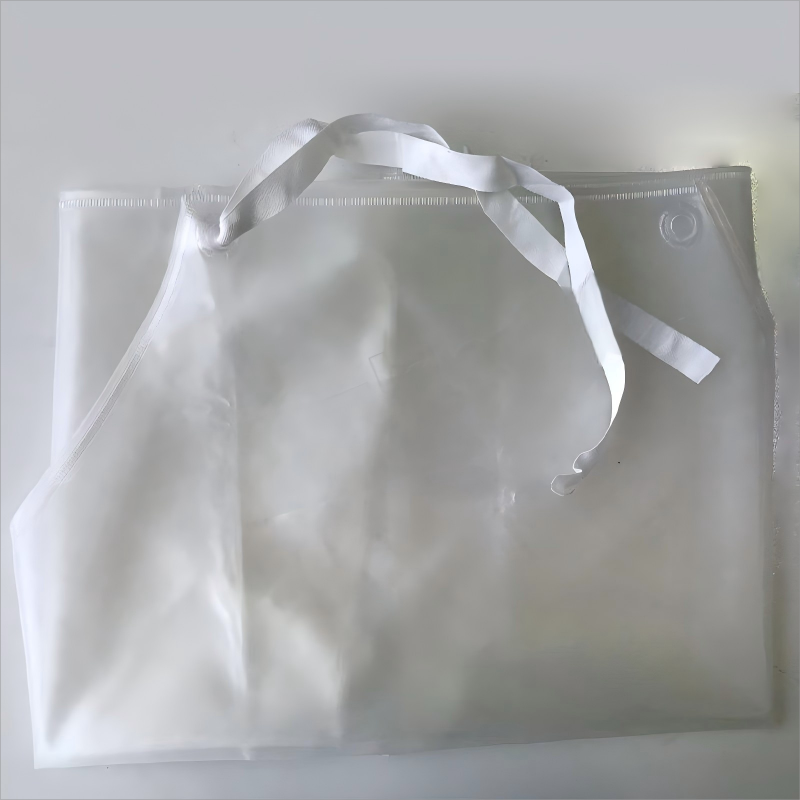 柯汇白色透明PVC防水防油围裙均码30丝1件120x80cm