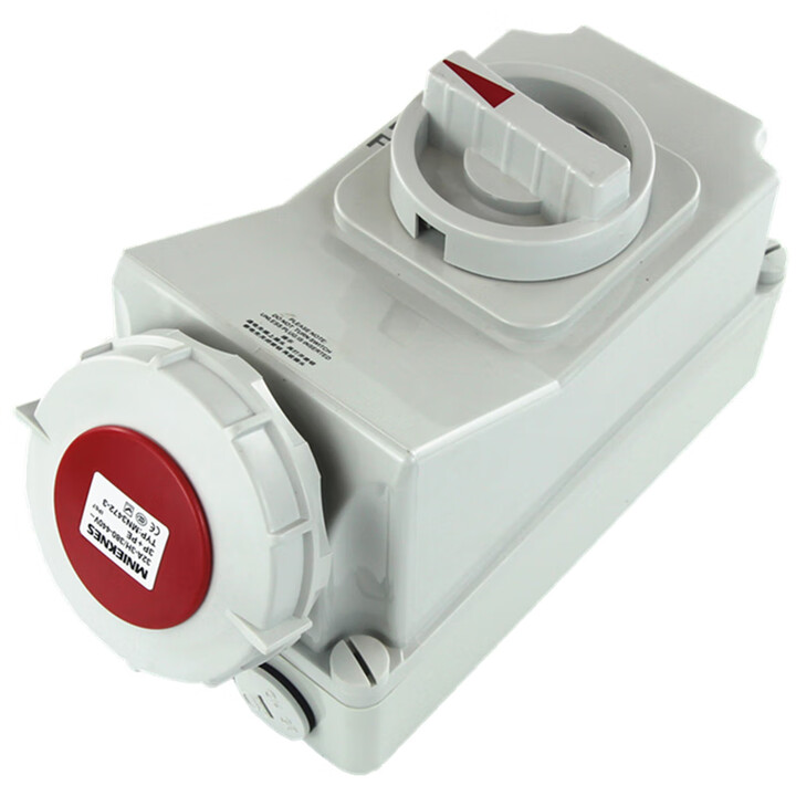 JESIRO/中穗电气 插座  IP67插座带开关和机械联锁 ZH5603 5P AC400V 16A