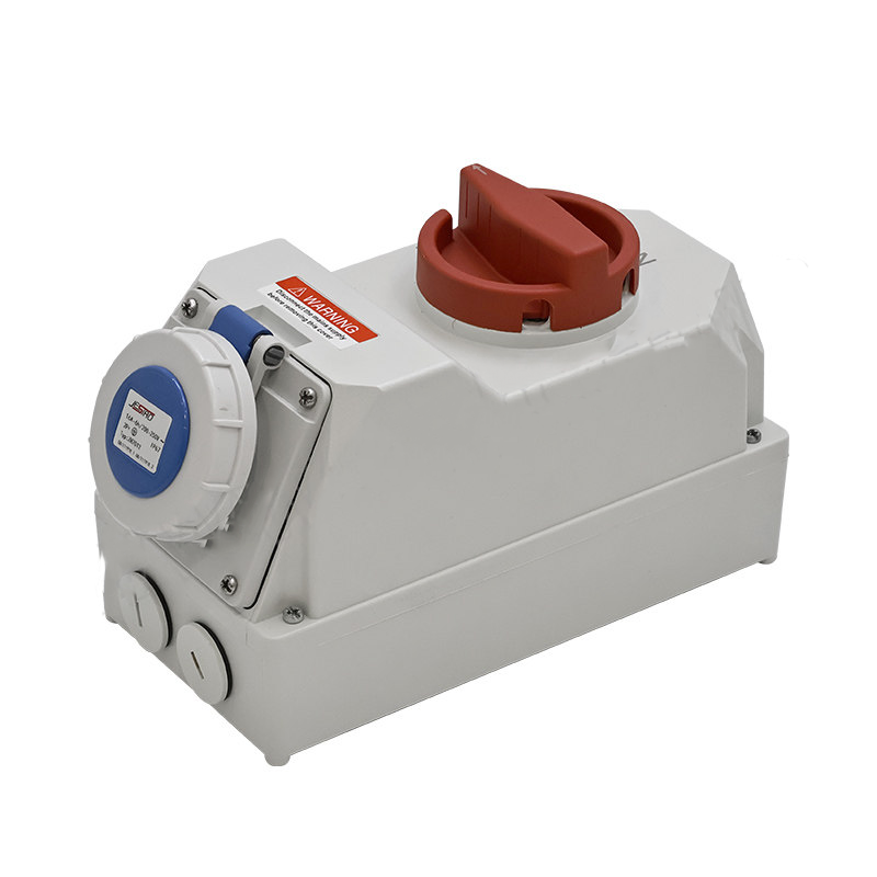 JESIRO/中穗电气 插座  IP67插座带开关和机械联锁 ZH7012 3P AC230V 16A