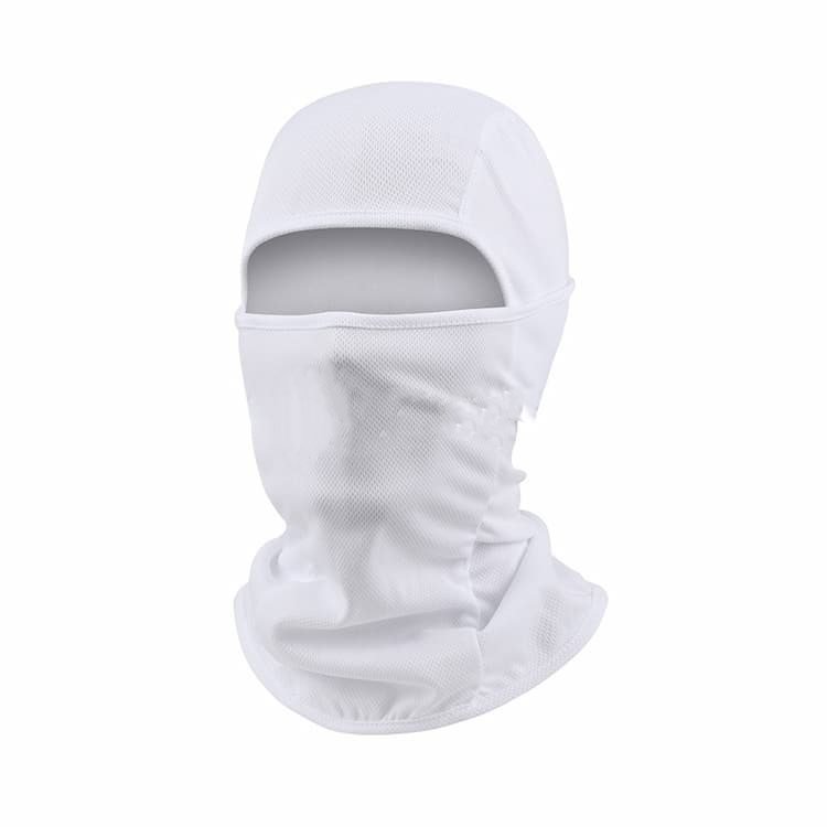 浙蓝鲸防晒透气护脸训练头套均码白色1ZLJ-QTM-396