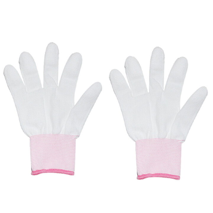 佩盾13针白色PU涂掌尼龙手套S码1双21g