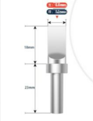 鸿源	自动焊锡机烙铁头	8.0*4.0 USB 扁头