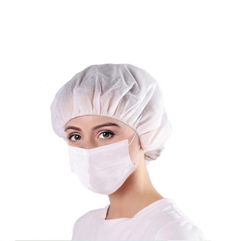 皎洁 白色无纺布圆帽 30g，100只/包