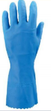 食安库 蓝色丁腈乳胶手套 90克，L码