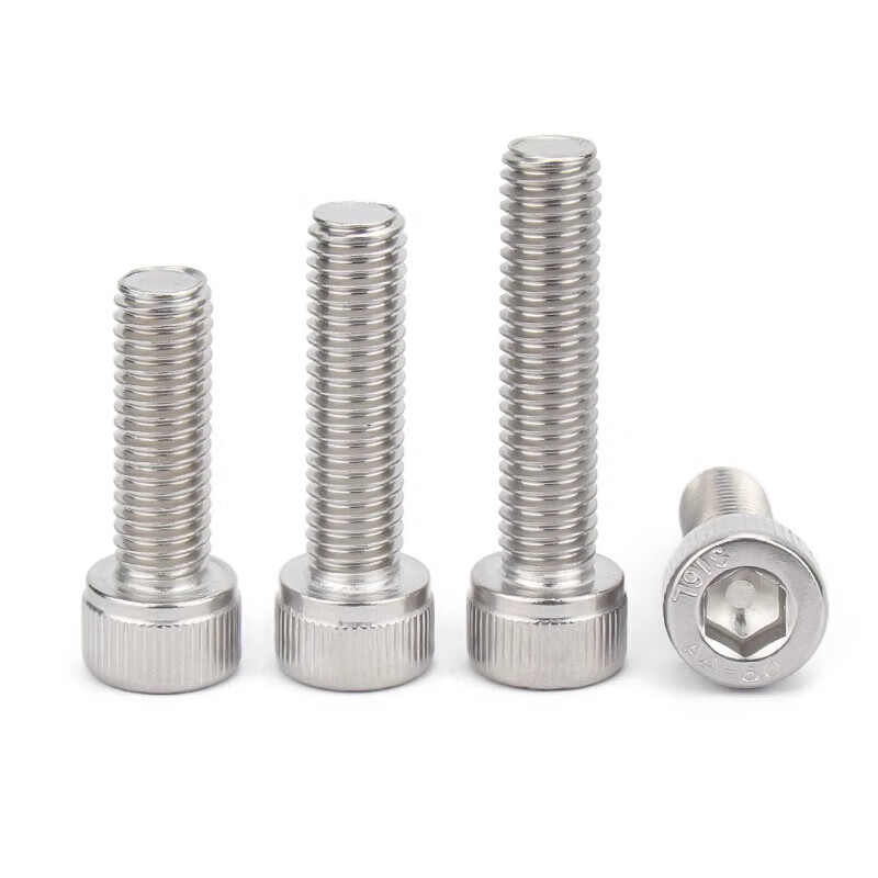 国产DIN912 不锈钢内六角圆柱头螺钉304A2-70 本色 全牙 粗牙M12×40 1个