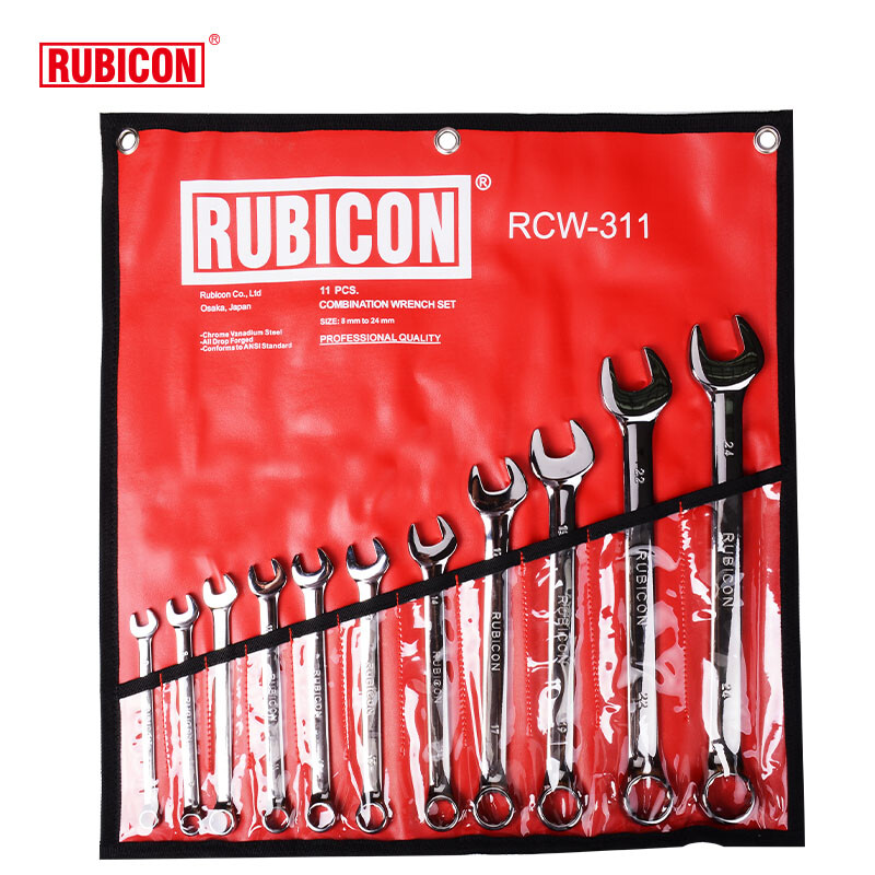 RUBICON/罗宾汉 美式梅开双开口扳手套装 RCW-311