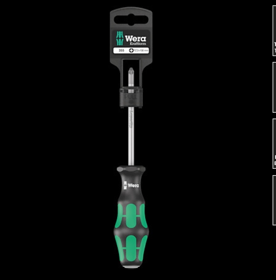 WERA/维拉 355 PZ SB 米字螺丝刀吊卡装 05100057001