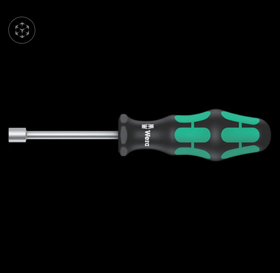 WERA/维拉 395 HO inch 六角套筒头螺丝刀 7/16''x80 05029506001