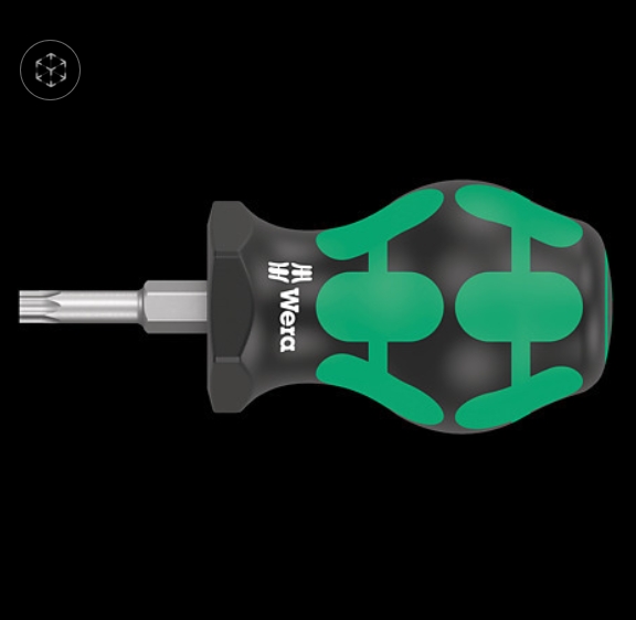 WERA/维拉 367 短柄螺丝刀 TX 30 x 25 mm 05008861001