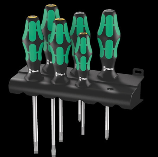 WERA/维拉 334/355/6 Rack 螺丝刀组套 05105656001