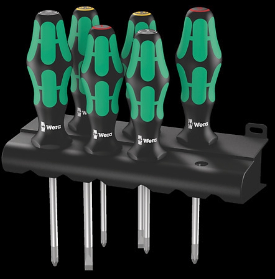 WERA/维拉 335/350/355/6 Rack Lasertip 螺丝刀组套 05105622001