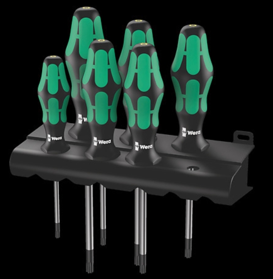 WERA/维拉 367/6 TORX BO 梅花头螺丝刀组套 05138250001