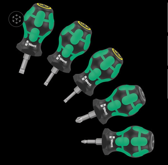 WERA/维拉 短柄螺丝刀套装 2 05008871001