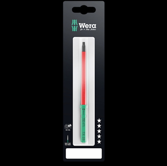 WERA/维拉 梅花绝缘螺丝刀杆彩色独立包装Kraftform Kompakt VDE 67 i TX 30 x 157 mm TIE SB 05006574001