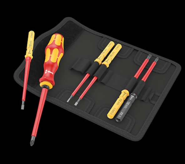 WERA/维拉 组合式绝缘螺丝刀组套Kraftform Kompakt VDE 7 Universal 2 05006601001