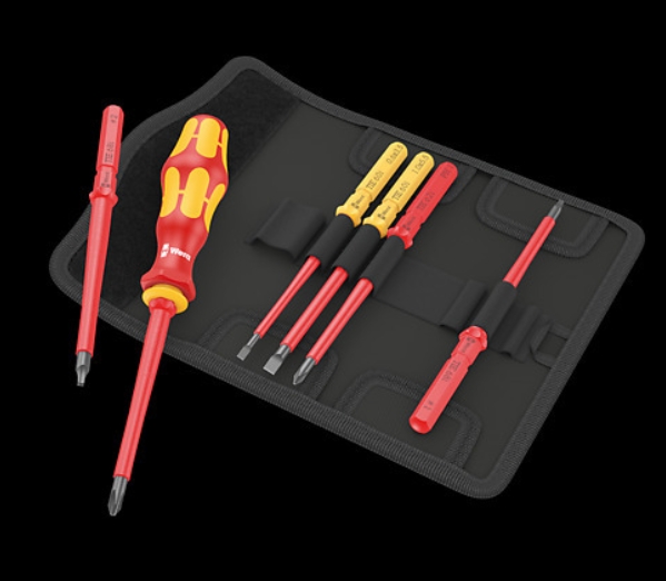 WERA/维拉 组合式绝缘螺丝刀组套Kraftform Kompakt VDE 7 Imperial 1 05006604001