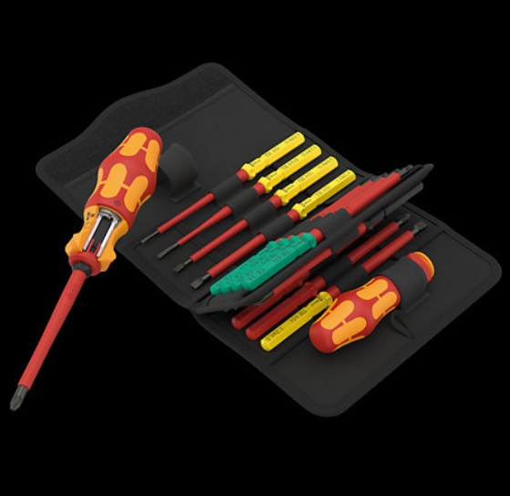 WERA/维拉 绝缘棘轮螺丝刀组套Kraftform Kompakt VDE 17 RA 1 05006618001