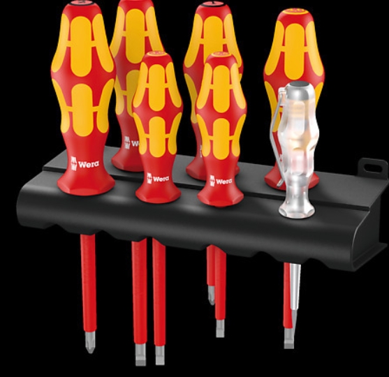 WERA/维拉 160 i/165 i/7 Rack 绝缘螺丝刀组套7件套 05006148001