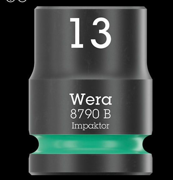 WERA/维拉 3/8”套筒8790 B Impaktor 1/4