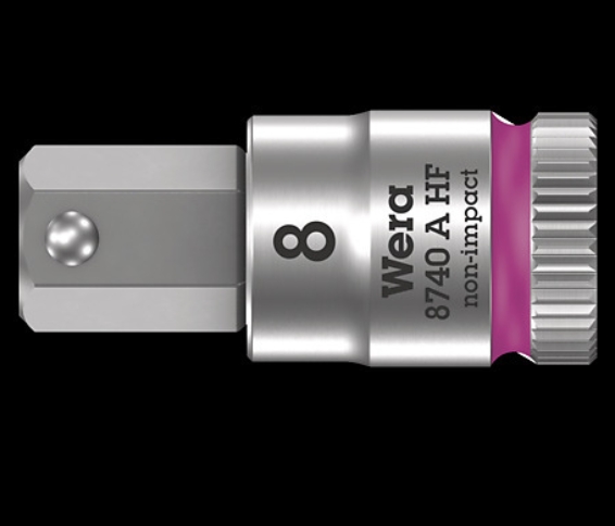 WERA/维拉 8740 A,旋具套筒 ,带HF固持功能,增强型内六角,Zyklop 1/4