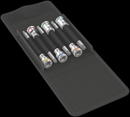 WERA/维拉 8767 B 旋具套筒组套,带HF固持功能 1,Zyklop,3/8