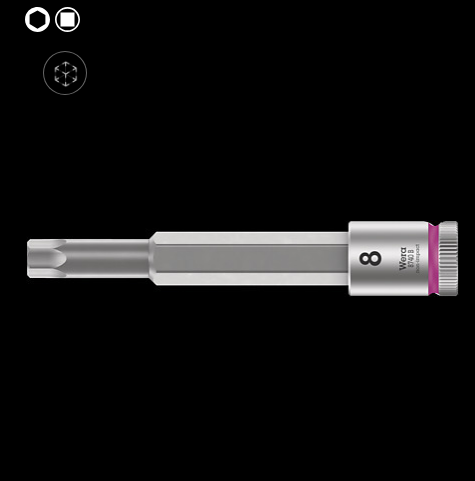 WERA/维拉 Zyklop 旋具套筒3/8