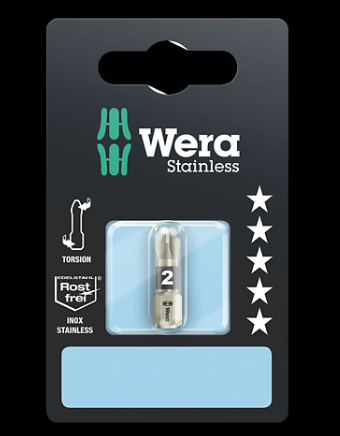 WERA/维拉 3855/1 TS SB PZ1 展示用批头 3855/1 TS PZ 1 x PZ 1x25; 05073613001