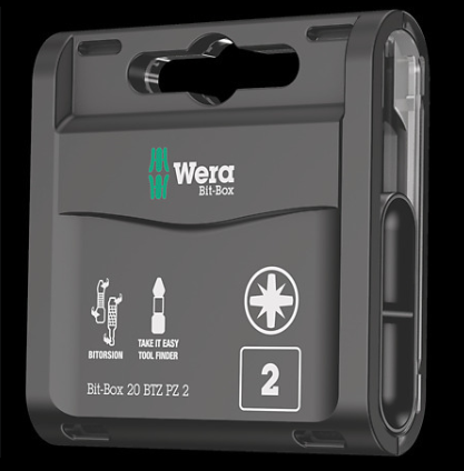WERA/维拉 双重抗扭批头20件套，PZ2 05057761001