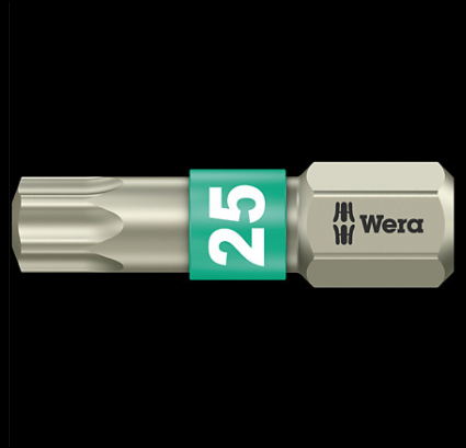 WERA/维拉 3867/1 TS TORX 不锈钢梅花批头 TX 10x25 05071032001
